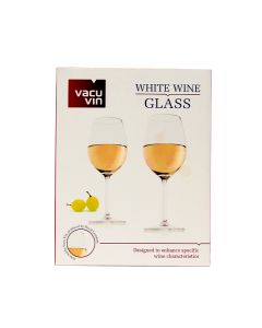 VACUVIN WINE GLASS WHITE SET UN-U